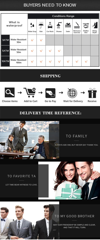 POEDAGAR Luxury Watch