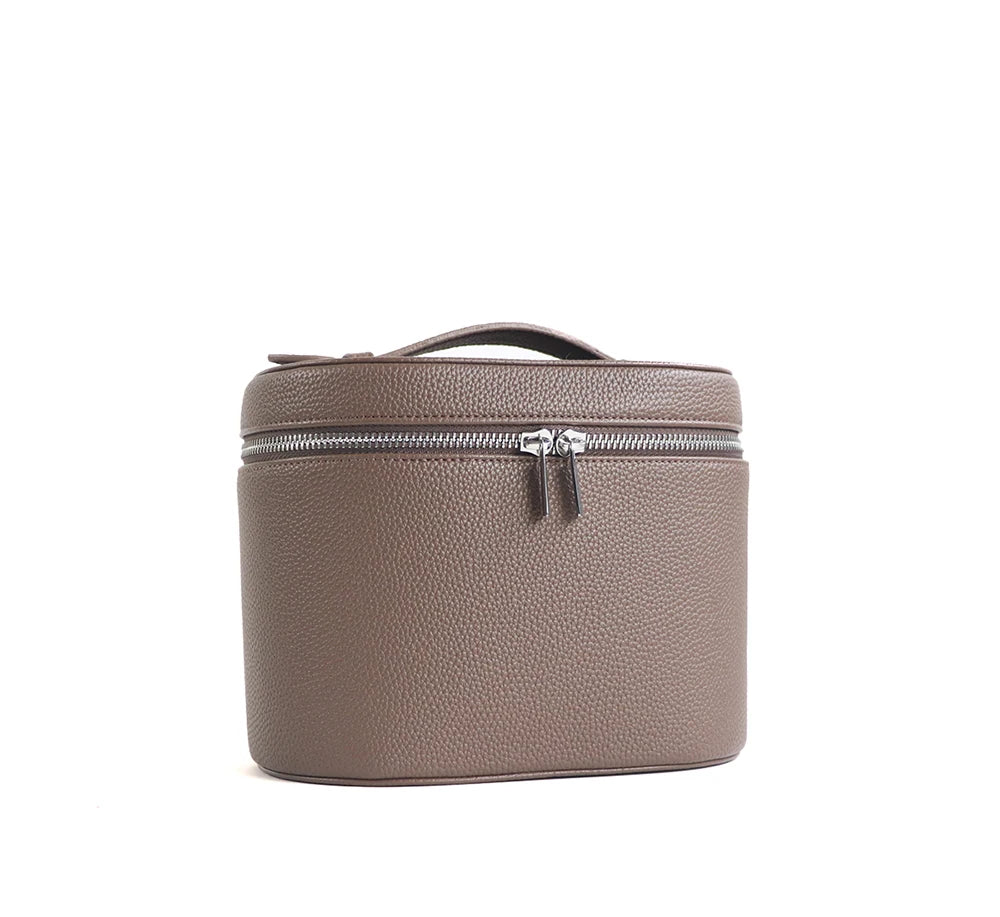 Large-capacity PU leather cosmetic box