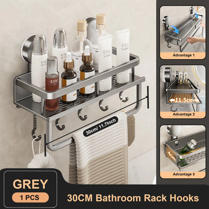 RUITHOE Suction Cup Bathroom Rack